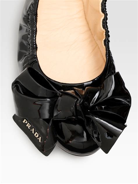 prada patent flats|prada women's shoes.